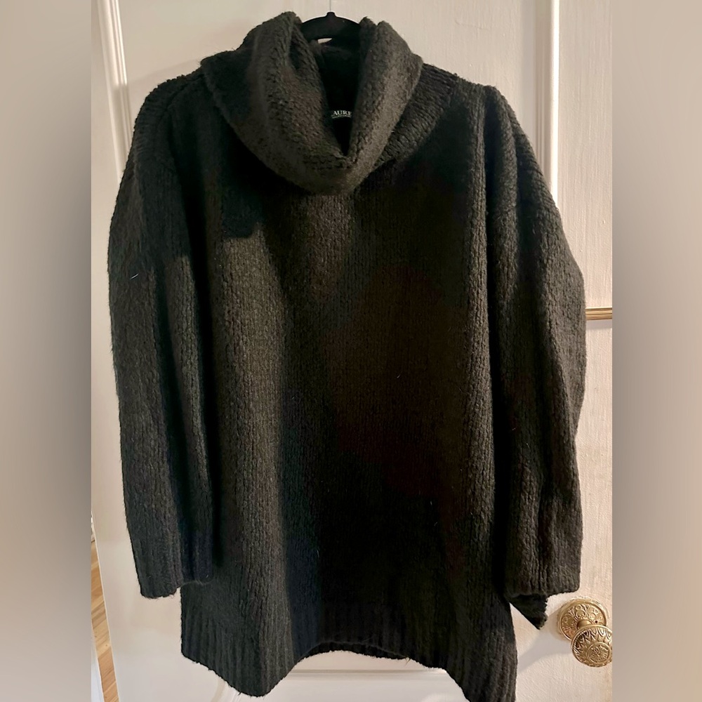 Ralph Lauren chunky oversized black sweater in L